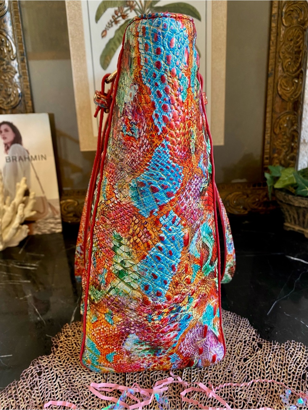 ❤️GORGEOUS “APRIL” Brahmin XL Tote ❤️ - Picture 13 of 16
